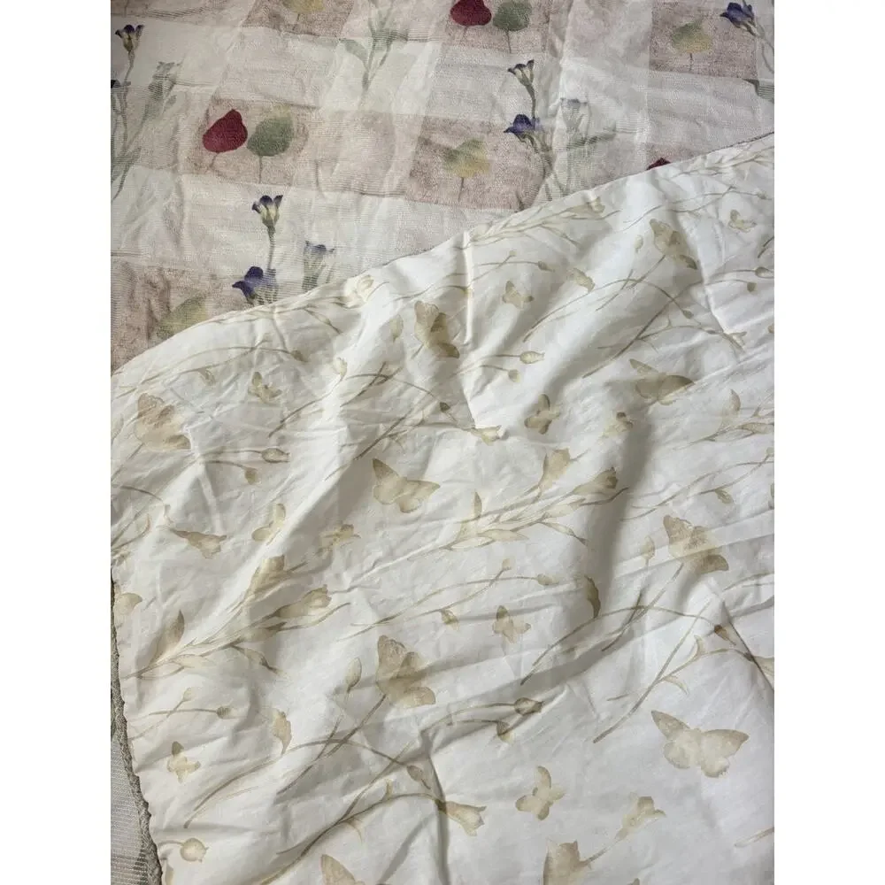 Croscill Home LaJolla Queen Comforter Set 3 Pc Beige Floral Tulip